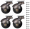 Lenkplatte Lenkrollen 4 Stücke Ball Caster Rad 360 Grad Drehwirbel Platten Metall Mit Kapuze Kugelförmige Bremse Schwere für Schreibtisch Stuhl Couchtisch Spielzeug Schuhe bins (ohne Bremse Lock)