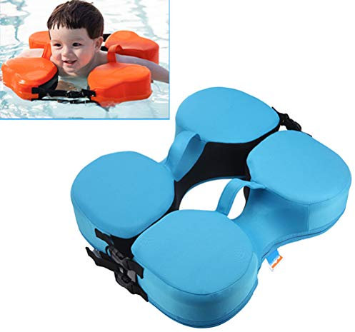 Deeabo Baby Schwimmring, EPE Schaum Auftriebsring, Baby Learning Schwimmausrüstung Unterarm Anfänger Hals für 0-3 Jahre altes Kind Anfänger, Blau