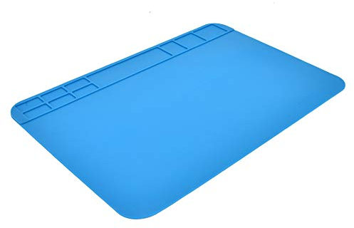 Wärmeisolierung Silikon Reparatur Matte Pad Handy Computer Reparatur Demontage Arbeitsplatz Desktop Matte Wärmeisolierung Pad Silikon Hitzebeständige Tischmatte Repair Tool Pad Blau