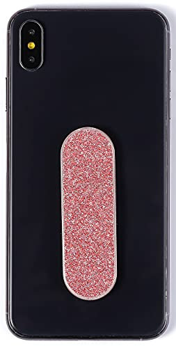 MOMOSTICK - L'original! Support pour téléphone Portable et poignée pour Smartphones et tablettes– téléphone Portable Bague pour iPhone Samsung Huawei (Série Perle - PU Rosegold)