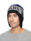 Marhatter | Herren Mütze | Strickmütze | Wollmütze | Herrenmütze mit Ohrenklappen | Wintermütze | Ohrenmütze | Wolf | (Blau/Grau/Schwarz)