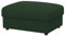Soferia Kompatible Ersatzbezug fur VIMLE Hocker, Stoff Majestic Velvet Bottle Green (FLECKENABWEISEND und WASSERABWEISEND), Grün