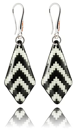 Einfach Lang Zebra-Muster Geometrisch Ohrringe Hängend für Damen