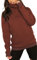 TrendiMax Damen Hoodie Kapuzenpullover Langarm Sweatshirt Winter Pullover Hochkragen Sweatjacke Kapuzen Pullis, Weinrot, M