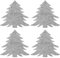 Bestecktasche Weihnachten Besteckhalter Weihnachtsbaum Bestecktasche Besteckbeutel Filz Tannbaum Tanne Besteckhülle Christbaum Messer Geschirr Tasche Beutel Winter Tischdeko Xmas Deko