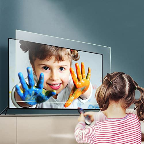 WLWLEO 32 Inch Anti Glare TV Screen Protector, Anti Blue Light Eye Protection Screen Filter, Ultra-Clear Screen Protector Film for 32/50/55 Inch Monitor,32 inch
