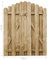 Puerta Abatible para Exteriores, Puerta de Jardín de Madera Maciza de Pino, Valla de Entrada Superior Arqueada Impregnada, Panel de Puerta de Entrada Resistente a la Intemperie para Jardín, Patio, Pat