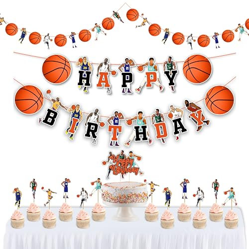 Seyal® Basketball Thème Anniversaire Party Supplies