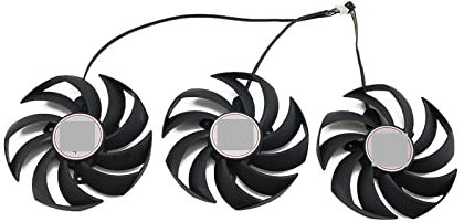 YALLS PLD09210S12HH DC12V 0.40A 4Pin Compatible for MSI GeForce RTX3080 3080Ti RTX3060 3060 Ti RTX 3070 3080 3090 Gaming X Trio Ventilateur de Remplacement (Color : 3 Fan)