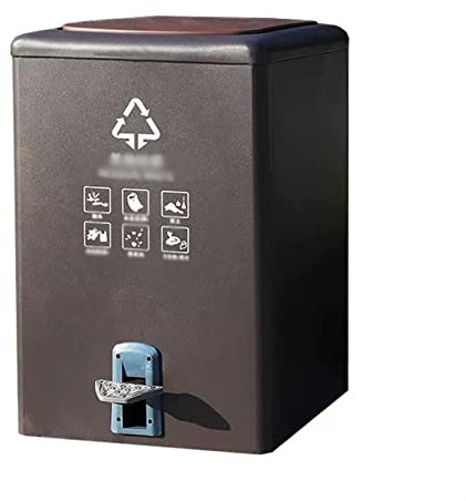 WIQUYBML Bote de Basura para Exteriores con Tapa, Bote de Basura para Exteriores, Botes de Basura Clasificados Comerciales de Gran Capacidad para Cocina, Cubo de Basura de 100L/26.4 Galones