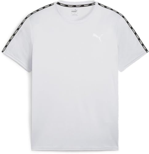 PUMA Fit Taped Tee, Männer T-Stück, Silver Mist,