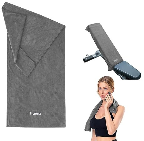 CHARS Mikrofaser Handtuch Sporthandtuch Leicht Gym Handtuch Reisehandtuch Schnelltrocknend Sport Handtuch Gym Fitness Handtuch mit Antirutsch Fixierung für Sport Fitnessstudio Yoga