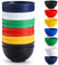Berglander Bols en plastique Set 12 pièces 750ml, bol de ramen réutilisable Mutil color, bols à soupe, bol de céréales pour adulte, enfants, maison, restaurant, jardin, pique-, camping