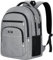 Dfikisy Groß Rucksack Herren, Laptop Rucksack Wasserdicht 17,3 Zoll Schulrucksack Laptoptasche mit USB Ladeanschluss Anti Diebstahl Business Arbeit Reisen Rucksack für Teenager Jungen herren (Grau)