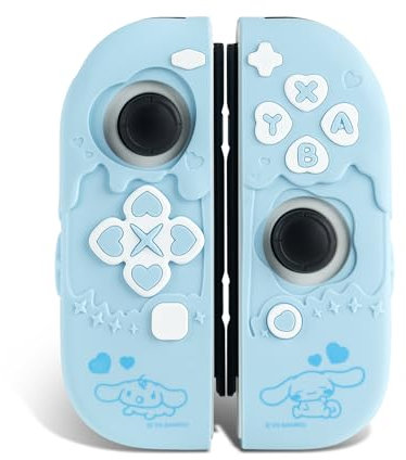 Kuitmor Protective Cover Case for Switch Joy Con Controllers,Silicon Switch Joy Con Controller Skin,Anti-Slip Protective Case for Switch/OLED Joy Con Controller (Blue)