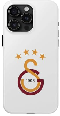 Gök-Türk Hülle iPhone Galatasaray GS 14, 14 Pro Max, 15, 15 Pro, 15 Pro Max - Weiss (iPhone 15)