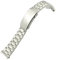 RWCCCRW 21 mm 904L Edelstahl-Uhrenarmband, passend für 43,5 mm Kaliber Omega 215 Planet Ocean 600M 8900 Silber-Uhrenarmband