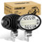 RIGIDON 2 Pcs Auto oval scheinwerfer, 5.5 Zoll 20W flut Spot Strahler offroad beleuchtung für SUV ATV Traktor LKW 4x4, 6000K Weiß led nebelscheinwerfer, led arbeitsscheinwerfer, led arbeitslicht