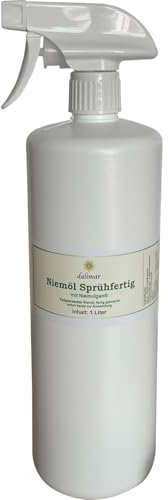 Dalimar Niemöl Sprühfertig 1 Liter – gebrauchsfertige Pflanzenpflege mit Sprühpumpe | Niemöl-Wasser-Mischung für Balkon-, Garten- und Zimmerpflanzen (1000 ml)