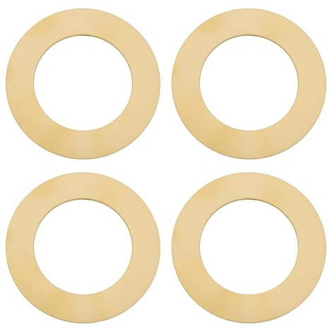 LT Easiyl 4 Rondelles en Laiton Diamètre Extérieur 44 Mm Diamètre Intérieur 28 Mm épaisseur 1 Mm pour Douilles de Lampe Standard BC