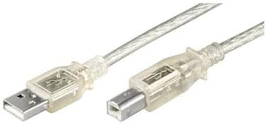 Goobay 68606 Câble Hi-Speed USB 2.0, Transparent, 1m Longueur