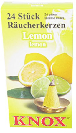 Knox Lemon Scent German Incense Cones Made in Germany for Christmas Smokers