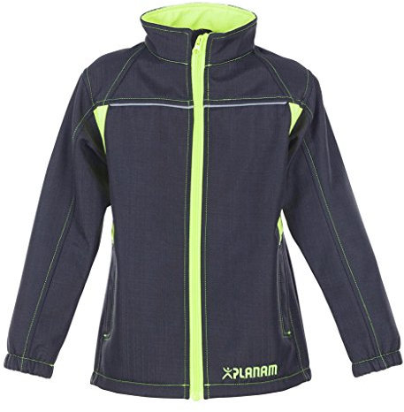 Größe 134/140 Kinder Planam Junior Softshelljacke anthrazit gelb Modell 6130
