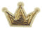 Ximkee (10 Stück) Gold Krone Pailletten Nähen Eisen auf gestickte Patches Applikationen
