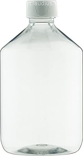 Flasche 500 ml HDPE Clear 28 mit Kappe - 10 Stück - leer - nachfüllbar - Nr.8