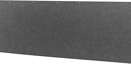 Hummelladen Balkon Sichtschutz - 3 Meter - 90 cm hoch - Balkonverkleidung anthrazit - Balkon Bespannung atmungsaktiv