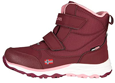 Trollkids wasserdichte Winterschuhe Wanderschuhe Hafjell, Kastanienrot/Antikrosa, Größe 31