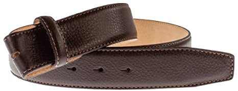 VMP Damen Gürtel aus Leder mit Bombierung, Größe:105, Farbe:Braun-002