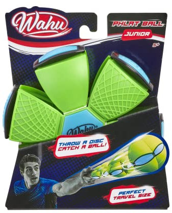 Wahu Phlat Ball Junior (Grün), Frisbee Scheibe und Ball für Kinder ab 5 Jahren, Fliegender Outdoor-Spielzeug Handball