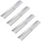 Universal Adjustable Barbecue Heat Plate Burner Cover Flavorizer Bar Stainless Steel Spare Parts Adjustable from 30 cm to 53.5cm,Heat Diffuser,Heat Deflector,Heat Tent,Gas BBQ Replacement Parts,4 Pack