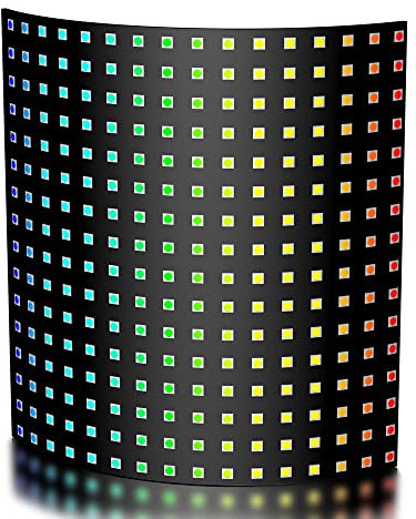 WS2812B RGB Individuell Adressierbare LED-Matrix Flexible FCB Vollfarb-Pixelmatrix für K-1000C, SP107E usw (DC 5V) (16x16 Pixels)