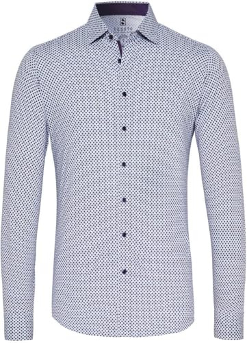 DESOTO Hemd Kent Grafik-Druck Multicolour - Grösse S - Herren - Bekleidung - Slim-fit - 98028-3