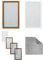 KS Handel 24 FLIEGENGITTER MOSKITONETZ ALU Rahmen Weiss BRAUN ANTHRAZIT 80x100 cm, 110x130 cm, 120x140 cm, 130x150 cm (Hellbraun, 80x100 cm)