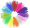 Grantop 12 Stück Square Jongliertücher Set, 12 Farbe Bunte Tücher, 60 * 60 cm Tanz Tücher Bunte Chiffontücher, Rhythmik Spieltücher für Kindergarten Kinder Party-Aktivitäten Kindershow