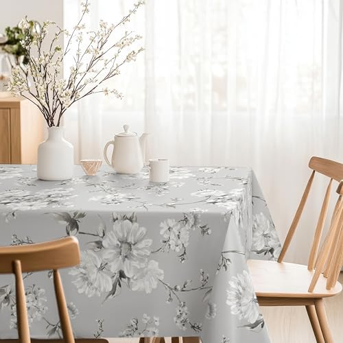 Martina Home Harzbeschichtete Tischdecke Daniela, rund, 140 cm, Grau