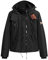 Superdry Mountain Windcheater Veste, Noir/Corail, 38 Femme