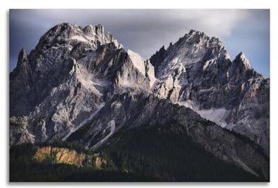 FYRN Poster Dolomiten Mountain Range Rocky Mountains Italien Poster Wandkunst Druck Retro Ästhetische Raumdekoration Bürodekorationen 30 x 45 cm ungerahmt