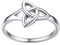 Bestyle Weißgold Triquetra Knot Fingerring Toe Ehering Verlorbungsring Trauring Silber 925 Traditionellen Keltischen Liebesknoten Ring Damen Schmuck Accessoire Ringgröße 57
