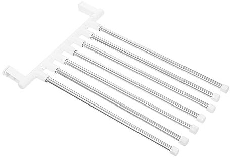 Veemoon Porte-Serviettes Pivotant À 7 Broches Élégant Support Mural pour Serviettes De Cuisine Résistant Aux Rayures