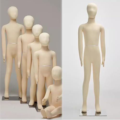 SAFWEL Schneidermode Nähpuppe mit flexiblen Armen und Beinen, Schneiderpuppe für 1-14 Jahre alte Kinder, Abnehmbarer Kopf (Size : 3 Years Old)