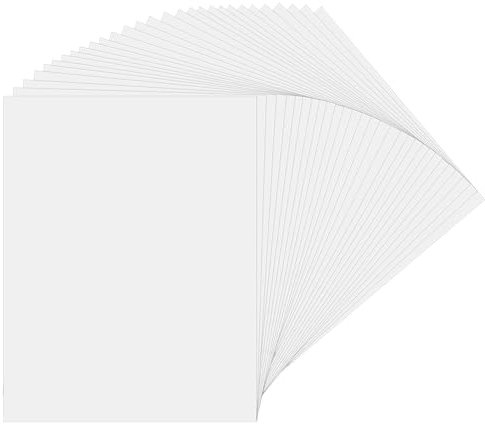 36 Feuille Plastique fou Transparent, Papier Fou Thermorétractable, Plastique Magique Mat, Feuilles de Plastique Rétractables Kit, pour Garçons et Gilles Loisirs Créatifs (14.5 x 20 cm)