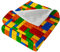 Weiche Und Warme Bausteine Gedruckte Decke Flanelldecke-150 cm*130 cm
