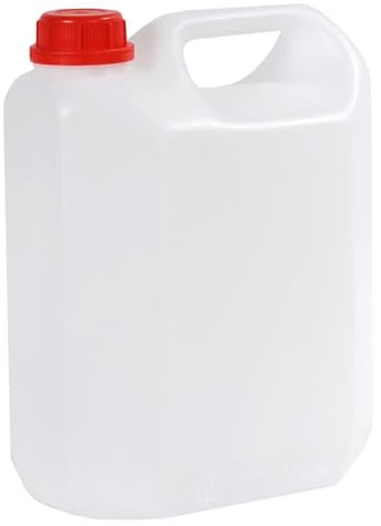 Sanjoma | Garrafa Agua | Apto Para Almacenar Agua Y Otros Líquidos | Plástico HDPE | Ideal Para Hogar E Industria | Botella Agua | Depósito De Agua, Con Grifo Para Garrafa | Bidon Duradero, 5 Litros