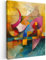 MuchoWow© Bild auf Leinwand 50x70 cm Schlafzimmer Bilder Badezimmer Wand Deko Wohnzimmer Modern Wanddeko Bilderwand Geschenk Kunst - Abstrakt - Modern