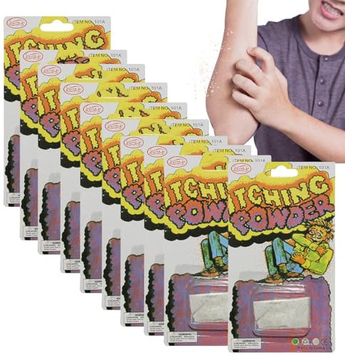 BommFu Juckender Pulverstreich | 10-teiliger Juckpulver-Knebel-Streich | Prank Joke Creative Ingredients Trick Gag | Funny Joke Trick Magic Halloween Supplies