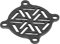 30x30mm RC Cooling Fan Cover Carbon Fiber Electric Motor Cooling Fan Cover Remote Control Ship ESC Black